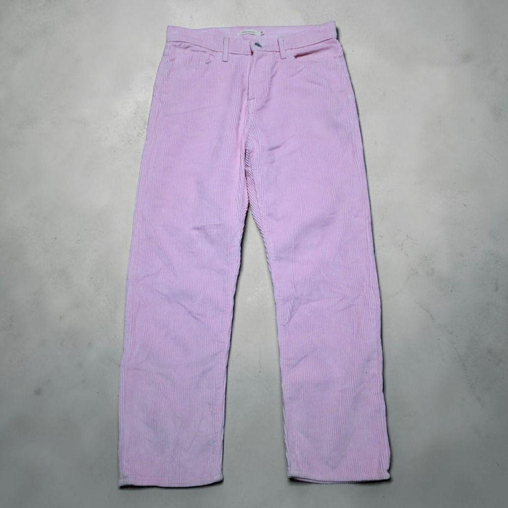 Levi's Pink Corduroy Pants Womens 30 Wedgie Straight Button Fly Jeans